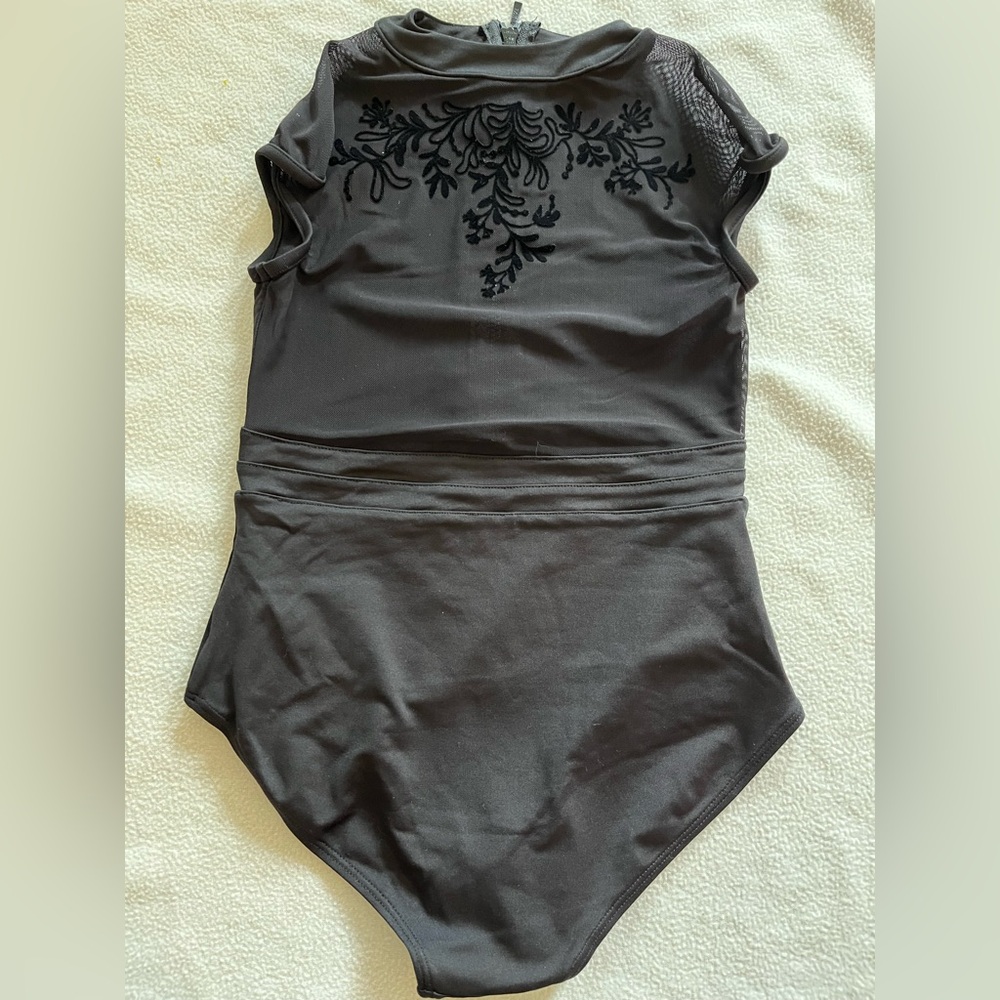 Girls black leotard